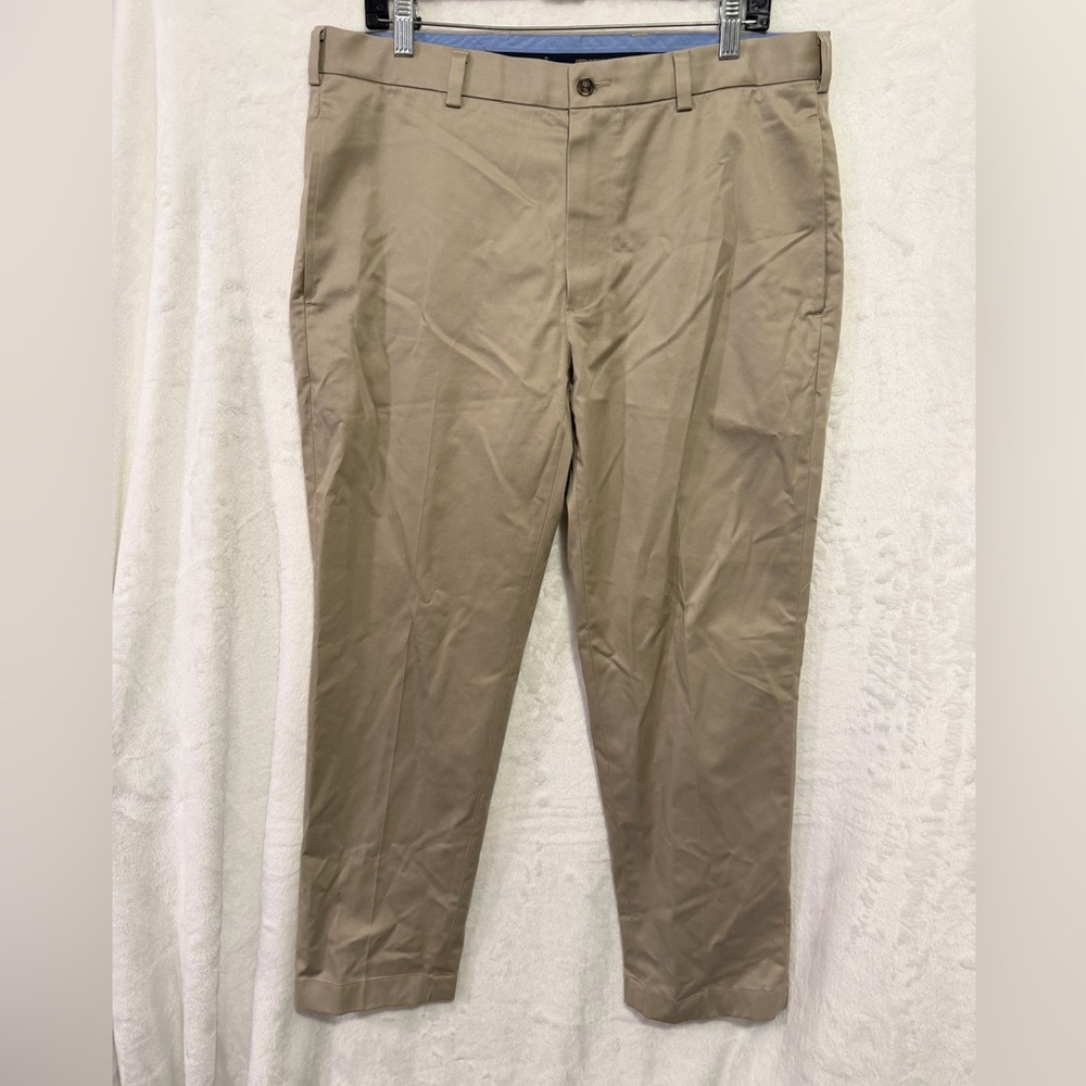 Brook Brothers Mens 34x30 Light Weight Advantage Chino Stretch Clark Fit Beige